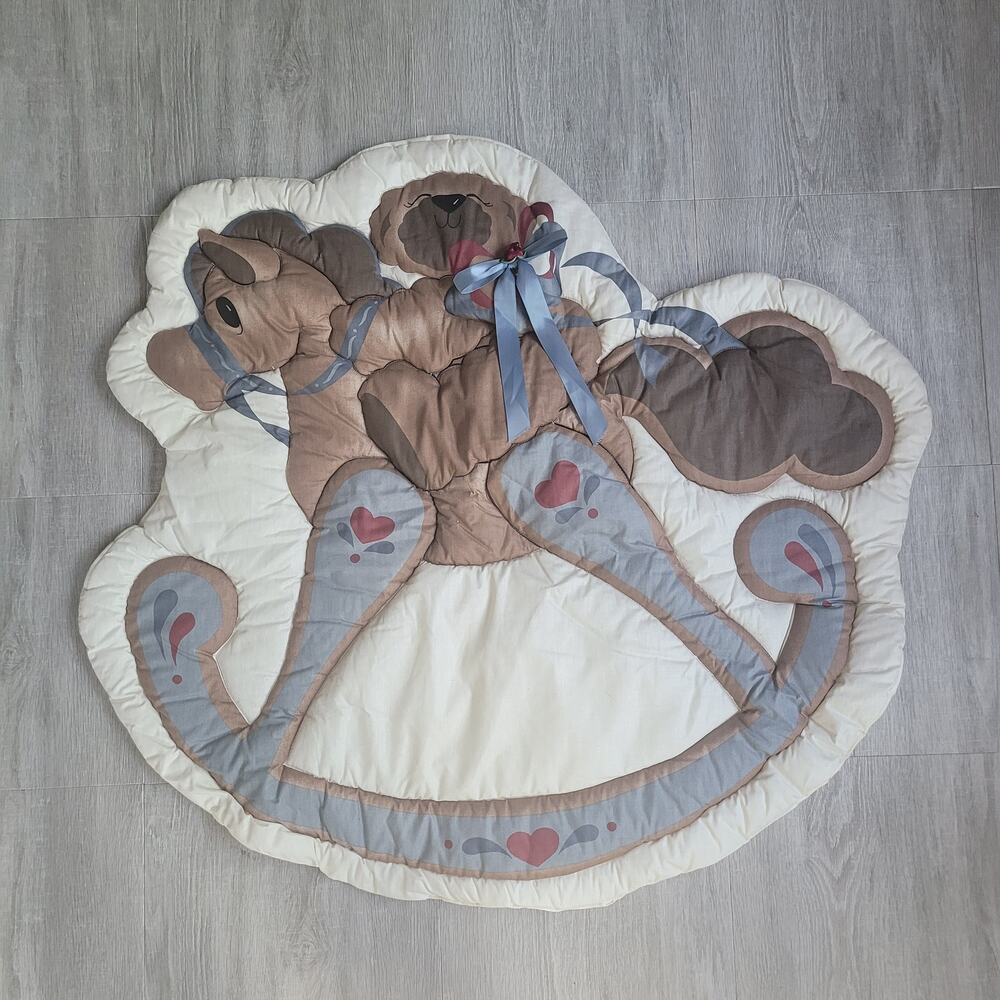 Red Calliope	 Vintage Daisy Kingdom Teddy Bear Rocking Horse‎ Nursery Wall Art